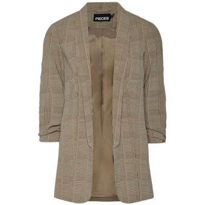 17126850-4642173 PIECES Pcbosella 3/4 Blazer z nadrukiem Noos Bc, Crockery., S 17126850-4642173 PIECES Pcbosella 3/4 Blazer z nadrukiem Noos Bc, Crockery., S