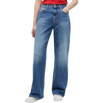 DW0DW200621A53233 Tommy Jeans Dżinsy damskie Mia Relaxed Straight Leg, Denim (Denim Medium), 33W / 32L DW0DW200621A53233 Tommy Jeans Dżinsy damskie Mia Relaxed Straight Leg, Denim (Denim Medium), 33W / 32L