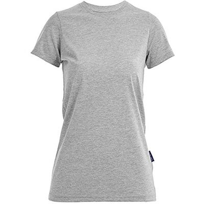 201.46-9 HRM Damski luksusowy okrągły dekolt Tee rozm. I Premium T-shirt damski okrągły dekolt ze 100% bawełny ekologicznej I Basic Shirt damski prać w temperaturze do 60°C I wysokiej jakości i zrównoważona damska odzież, szary (Grey Melange 9), S 201.46-9 HRM Damski luksusowy okrągły dekolt Tee rozm. I Premium T-shirt damski okrągły dekolt ze 100% bawełny ekologicznej I Basic Shirt damski prać w temperaturze do 60°C I wysokiej jakości i zrównoważona damska odzież, szary (Grey Melange 9), S