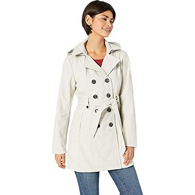 SS8500-264-S Sebby Collection Women's Soft Shell Trench Coat with Detachable Hood SS8500-264-S Sebby Collection Women's Soft Shell Trench Coat with Detachable Hood