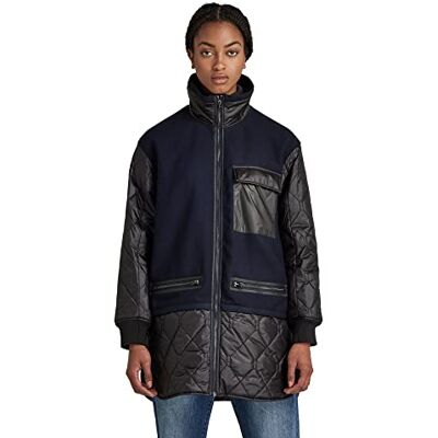 D17485-C410-4213 G-STAR RAW Women's Long Teddy kurtka wewnętrzna Quilted Jacket, Blue (Mazarine Blue C410-4213), S, niebieski (Mazarine Blue C410-4213), S D17485-C410-4213 G-STAR RAW Women's Long Teddy kurtka wewnętrzna Quilted Jacket, Blue (Mazarine Blue C410-4213), S, niebieski (Mazarine Blue C410-4213), S