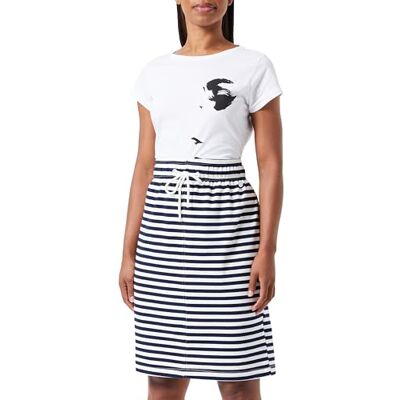35426378-BR02 bridgeport Spódnica damska, Marine White, L 35426378-BR02 bridgeport Spódnica damska, Marine White, L