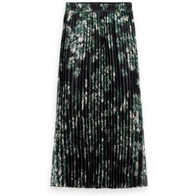 179564 Scotch & Soda Pleated Skirt, Nieuw Blossom Print Park Green 353, L 179564 Scotch & Soda Pleated Skirt, Nieuw Blossom Print Park Green 353, L