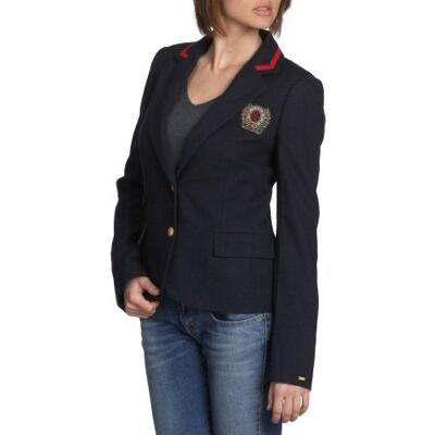 Tommy Hilfiger 1M81814032 damska marynarka, Niebieski (Midnight), 44 Tommy Hilfiger 1M81814032 damska marynarka, Niebieski (Midnight), 44