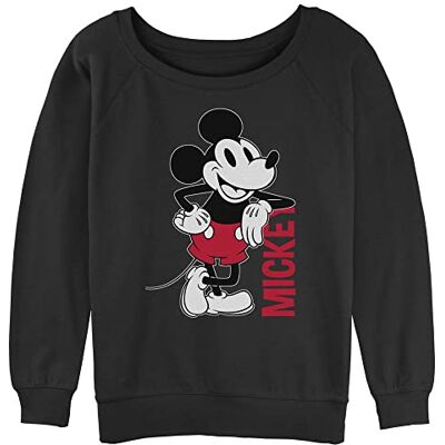 DNMC0029-60135120 Disney Damski polar Mickey Leaning, czarny, XL DNMC0029-60135120 Disney Damski polar Mickey Leaning, czarny, XL