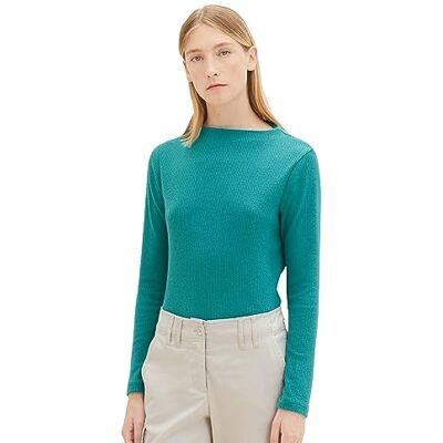 1038165 TOM TAILOR Damska koszulka z długim rękawem, 21178 Ever Green, M 1038165 TOM TAILOR Damska koszulka z długim rękawem, 21178 Ever Green, M