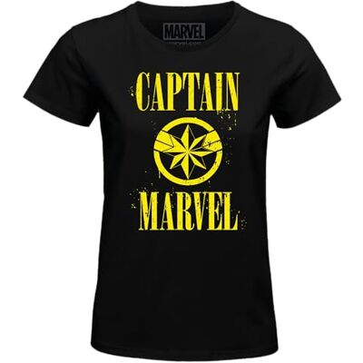 WOMAVLSTS012 Marvel "Captain Koszulka damska, czarna, rozmiar XXL, czarny, XXL WOMAVLSTS012 Marvel "Captain Koszulka damska, czarna, rozmiar XXL, czarny, XXL