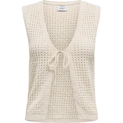 15348975-4760834 ONLY Onlannasofia Life Sl Vest KNT damska kamizelka, brzoza, S 15348975-4760834 ONLY Onlannasofia Life Sl Vest KNT damska kamizelka, brzoza, S