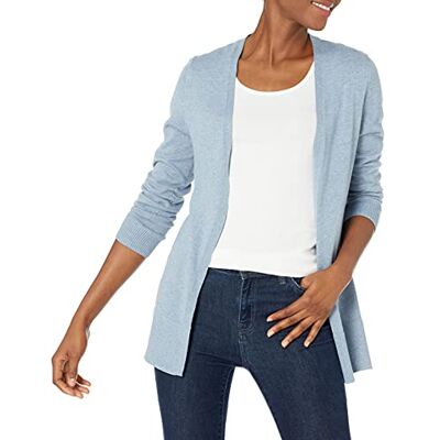 WAE35004FL18-Blh-XL Amazon Essentials Dames Lekki kardigan bez zapięcia (dostępny w wersji Plus Size), Wrzosowy indygo, XL WAE35004FL18-Blh-XL Amazon Essentials Dames Lekki kardigan bez zapięcia (dostępny w wersji Plus Size), Wrzosowy indygo, XL