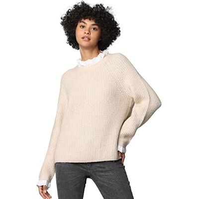 15259623-Pumice Stone Bestseller A/S Damski ONLCILA L/S Mix Highneck CC KNT sweter, Pumice Stone/Detail:W. Cloud Dancer Woven, L, Pumice Stone/Detail:w. Cloud Dancer Woven, L 15259623-Pumice Stone Bestseller A/S Damski ONLCILA L/S Mix Highneck CC KNT sweter, Pumice Stone/Detail:W. Cloud Dancer Woven, L, Pumice Stone/Detail:w. Cloud Dancer Woven, L