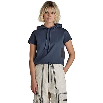 D21556-D136-863 G-STAR RAW Damska bluza w pudełku HDD Sw Ss, Niebieski (Fantem Blue D136-863), XS D21556-D136-863 G-STAR RAW Damska bluza w pudełku HDD Sw Ss, Niebieski (Fantem Blue D136-863), XS