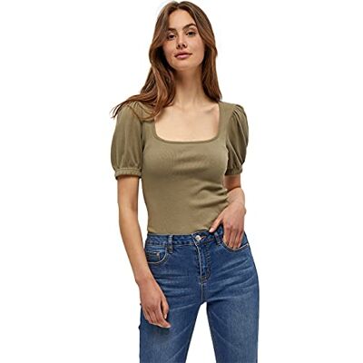 DE6042-3975-XL Desires Damska koszulka Dareen Organic Square Neck, Zielony syrenki, XL DE6042-3975-XL Desires Damska koszulka Dareen Organic Square Neck, Zielony syrenki, XL