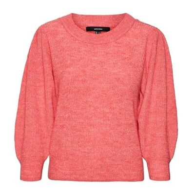 10277742 VERO MODA VMVIGGA 3/4 Rib sweter GA Boo REP, Dubarry/Szczegóły: melanż, S 10277742 VERO MODA VMVIGGA 3/4 Rib sweter GA Boo REP, Dubarry/Szczegóły: melanż, S
