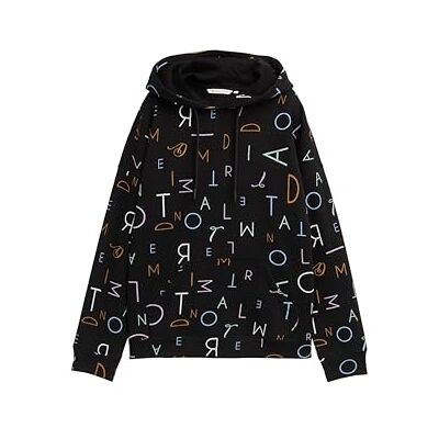 1039910 TOM TAILOR Denim Bluza damska, 30891 Black Letter Print, XXL 1039910 TOM TAILOR Denim Bluza damska, 30891 Black Letter Print, XXL