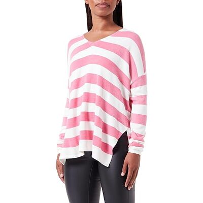 15219642 Bestseller A/S Damski sweter ONLAMALIA L/S V-Neck CC KNT, różowy Azalea Pink/Stripes:Cloud Dancer, S, Azalea Pink/Stripes:cloud Dancer, S 15219642 Bestseller A/S Damski sweter ONLAMALIA L/S V-Neck CC KNT, różowy Azalea Pink/Stripes:Cloud Dancer, S, Azalea Pink/Stripes:cloud Dancer, S