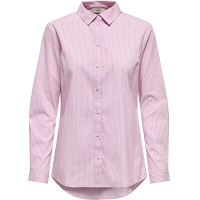 15149877-4461630 JDY MIO L/S Shirt WVN NOOS, Shocking Pink/Stripes: małe białe paski, 40 15149877-4461630 JDY MIO L/S Shirt WVN NOOS, Shocking Pink/Stripes: małe białe paski, 40