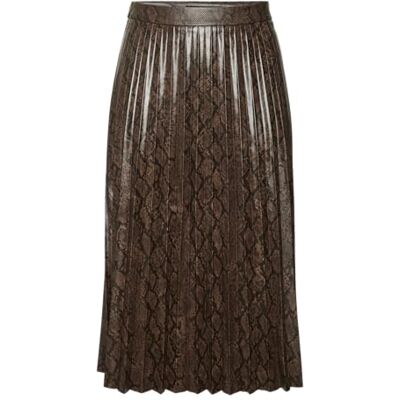 10318613 VERO MODA VMNITA HW plisse PL Snake Skirt, Chocolate Tort/Aop: snake Print As Sample, M 10318613 VERO MODA VMNITA HW plisse PL Snake Skirt, Chocolate Tort/Aop: snake Print As Sample, M