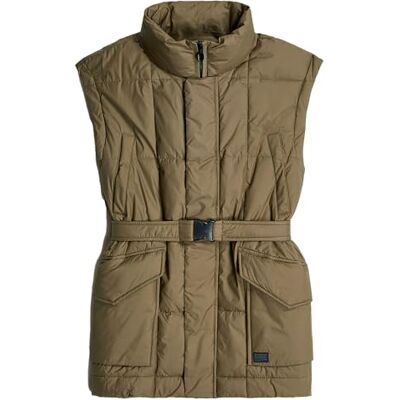 D26503 G-Star RAW Wyściełana kamizelka z paskiem wmn, Zielony (antic green -B958-735), L D26503 G-Star RAW Wyściełana kamizelka z paskiem wmn, Zielony (antic green -B958-735), L
