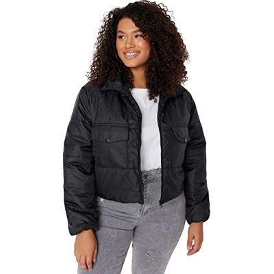 TBBAW23AW00029 Trendyol Kobiety Plus Size Oversize Puffer Stojący kołnierz tkany płaszcz plus size, czarny, 42, Czarny, 40 duże rozmiary TBBAW23AW00029 Trendyol Kobiety Plus Size Oversize Puffer Stojący kołnierz tkany płaszcz plus size, czarny, 42, Czarny, 40 duże rozmiary