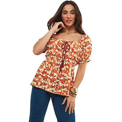 WT810A Joe Browns Damski dzikie konie zwierzę nadruk boho top koszulka, rdza, 8 WT810A Joe Browns Damski dzikie konie zwierzę nadruk boho top koszulka, rdza, 8