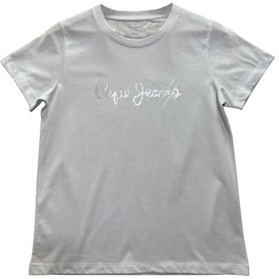 PL5000072 Pepe Jeans Damska koszulka W Bright Logo, Biały (biały), XXS PL5000072 Pepe Jeans Damska koszulka W Bright Logo, Biały (biały), XXS