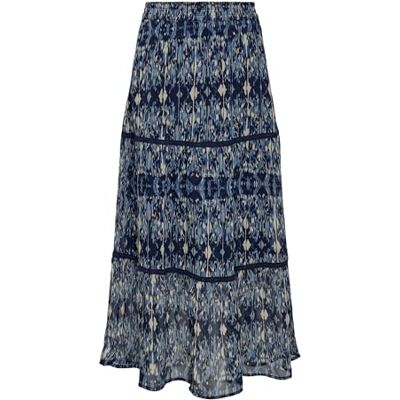 15314981 ONLY Onlviva Life Maxi Skirt Ptm spódnica damska, Forever Blue/Aop: etniczny Rebel, L 15314981 ONLY Onlviva Life Maxi Skirt Ptm spódnica damska, Forever Blue/Aop: etniczny Rebel, L
