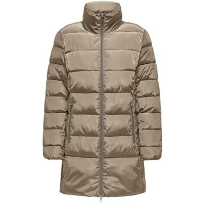15323238 ONLY ONLNEWLINA Puffer Zip Coat OTW KTA kurtka pikowana, beżowa, S, beżowy, S 15323238 ONLY ONLNEWLINA Puffer Zip Coat OTW KTA kurtka pikowana, beżowa, S, beżowy, S