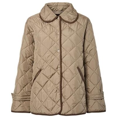 17159060-4911774 PIECES Pcemily Short Quilted Jacket Noos Bc, Greige, L 17159060-4911774 PIECES Pcemily Short Quilted Jacket Noos Bc, Greige, L