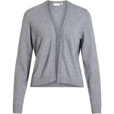 14060800 Vila Damski kardigan Viril Short L/S Knit Cardigan-noos, Medium Grey Melange, XXL 14060800 Vila Damski kardigan Viril Short L/S Knit Cardigan-noos, Medium Grey Melange, XXL