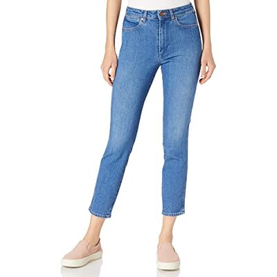 W253JH187 Wrangler Damskie dżinsy skinny w stylu retro, Niebieski (Dance With Me 187), 30W / 32L W253JH187 Wrangler Damskie dżinsy skinny w stylu retro, Niebieski (Dance With Me 187), 30W / 32L