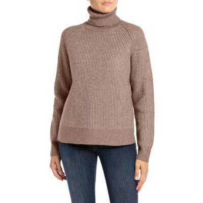 DK3306.000.G23274 Replay Sweter damski, 618 Camel, XS DK3306.000.G23274 Replay Sweter damski, 618 Camel, XS