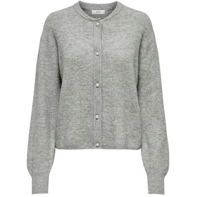 15326819-4555406 JDY Lumi Life L/S Button CARDIGA KNT NOOS, Medium Grey Melange, S 15326819-4555406 JDY Lumi Life L/S Button CARDIGA KNT NOOS, Medium Grey Melange, S