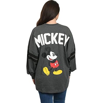 Disney Koszulka damska Myszka Miki Minnie z długim rękawem, Grafitowy, M Disney Koszulka damska Myszka Miki Minnie z długim rękawem, Grafitowy, M