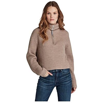 D20607-B670-1214 G-STAR RAW Skipper luźny sweter damski, beżowy/khaki (Dk Brick B670-1214), L D20607-B670-1214 G-STAR RAW Skipper luźny sweter damski, beżowy/khaki (Dk Brick B670-1214), L