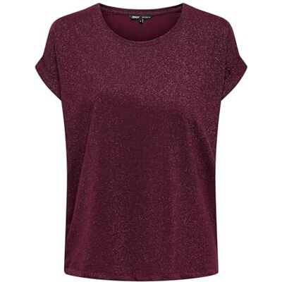 15356991-4847267 Onlmoster Glitter S/S Top JRS, Chocolate Truffle, XS 15356991-4847267 Onlmoster Glitter S/S Top JRS, Chocolate Truffle, XS