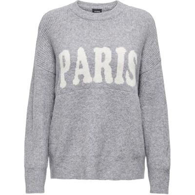 15339731-4690396 Onljerico L/S sweter KNT, szary melanż, XXL 15339731-4690396 Onljerico L/S sweter KNT, szary melanż, XXL