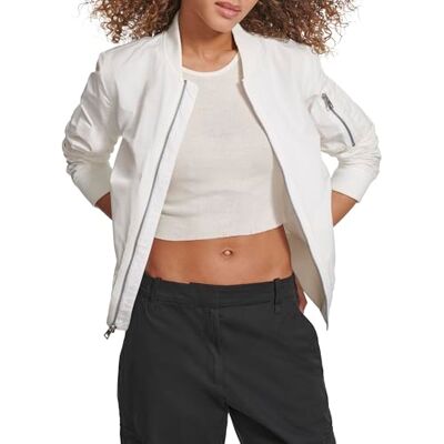 LW7RP570-WHT-2XL Levi's Damska kurtka bomberka Melanie Newport (regularna i plus size) przejściowa, biały, XXL LW7RP570-WHT-2XL Levi's Damska kurtka bomberka Melanie Newport (regularna i plus size) przejściowa, biały, XXL