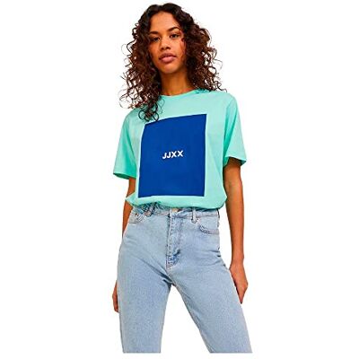 12204837 Jack&Jones damska koszulka JJXAMBER SS, luźna koszulka NOOS Top, Aruba Blue/Print: SurF The Web Square, XS, Aruba Blue/Print:surf The Web Square, XS 12204837 Jack&Jones damska koszulka JJXAMBER SS, luźna koszulka NOOS Top, Aruba Blue/Print: SurF The Web Square, XS, Aruba Blue/Print:surf The Web Square, XS