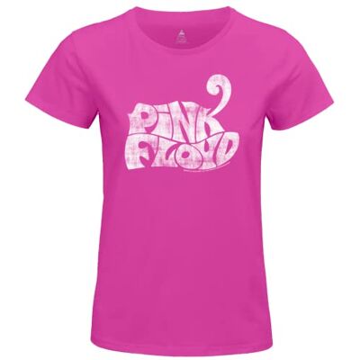 WOPIFLRTS046 bawełniany podział t-shirt damski, Różowy, L WOPIFLRTS046 bawełniany podział t-shirt damski, Różowy, L