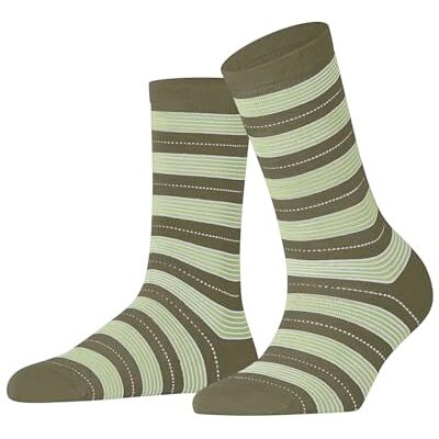 47145 FALKE Kobiety Skarpety Stripe Uniform W So bawełna z wzorem 1 Para, Zielony Crocodile 7503, 35-38 47145 FALKE Kobiety Skarpety Stripe Uniform W So bawełna z wzorem 1 Para, Zielony Crocodile 7503, 35-38