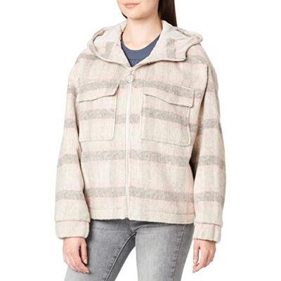 1033563 TOM TAILOR Denim Damski Kurtka z wzorem w kratkę , 30268 Amber Pink Beige Check, XXL 1033563 TOM TAILOR Denim Damski Kurtka z wzorem w kratkę , 30268 Amber Pink Beige Check, XXL