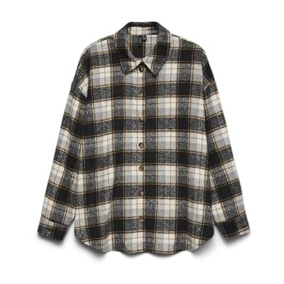 10334203-4843579 Vmnaya L/S Shirt WVN Ga, czarny, M 10334203-4843579 Vmnaya L/S Shirt WVN Ga, czarny, M