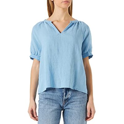 30306825 PART TWO Damska bluza Popsypw Bl Blouse Relaxed Fit Bluzka, niebieska (Dusk Blue), 42 30306825 PART TWO Damska bluza Popsypw Bl Blouse Relaxed Fit Bluzka, niebieska (Dusk Blue), 42