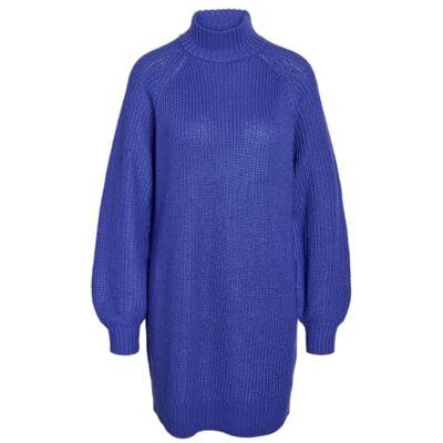 27017055-4104219 NOISY MAY Nmtimmy L/S Knit Dress Noos, niebieski (Dazzling Blue), L 27017055-4104219 NOISY MAY Nmtimmy L/S Knit Dress Noos, niebieski (Dazzling Blue), L