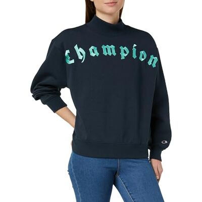 116757 Champion Rochester 1919 Rochester 1919 Street Club W Heavy Powerblend Fleece High-Neck Bluza, Turkusowy, Damski FW23, Turkusowy, S 116757 Champion Rochester 1919 Rochester 1919 Street Club W Heavy Powerblend Fleece High-Neck Bluza, Turkusowy, Damski FW23, Turkusowy, S