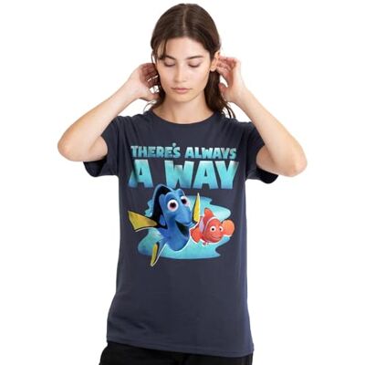 UKWT2-154-DIS003 Finding Nemo Dory There's Always a Way damska koszulka, głęboki granatowy, L, Deep Navy, L UKWT2-154-DIS003 Finding Nemo Dory There's Always a Way damska koszulka, głęboki granatowy, L, Deep Navy, L