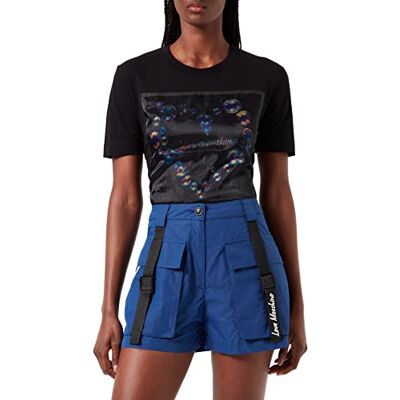 W O 170 80 T 245A Love Moschino Damskie szorty z nylonu Light Canvas Casual Shorts, niebieski, 48 PL W O 170 80 T 245A Love Moschino Damskie szorty z nylonu Light Canvas Casual Shorts, niebieski, 48 PL