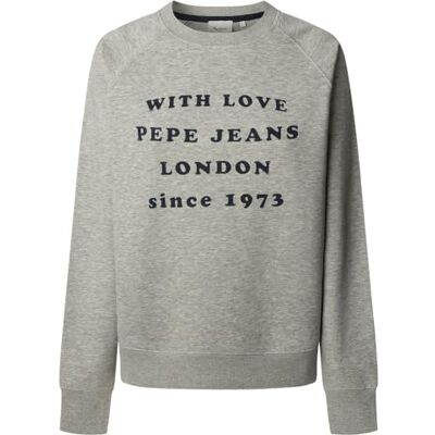 PL5800011 Pepe Jeans Bluza damska BEL, szara (MARL GREY), M, Szary (Marl Grey), M PL5800011 Pepe Jeans Bluza damska BEL, szara (MARL GREY), M, Szary (Marl Grey), M