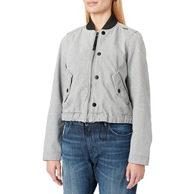 D20599-D109-D127 G-STAR RAW Damska kurtka bomberka ze ściągaczem, szary, M D20599-D109-D127 G-STAR RAW Damska kurtka bomberka ze ściągaczem, szary, M