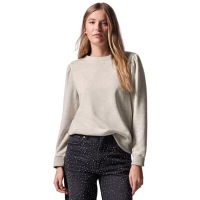 F303159 Street One Studio Bluza z marszczeniami, Cloud Cream Mel., 44 F303159 Street One Studio Bluza z marszczeniami, Cloud Cream Mel., 44